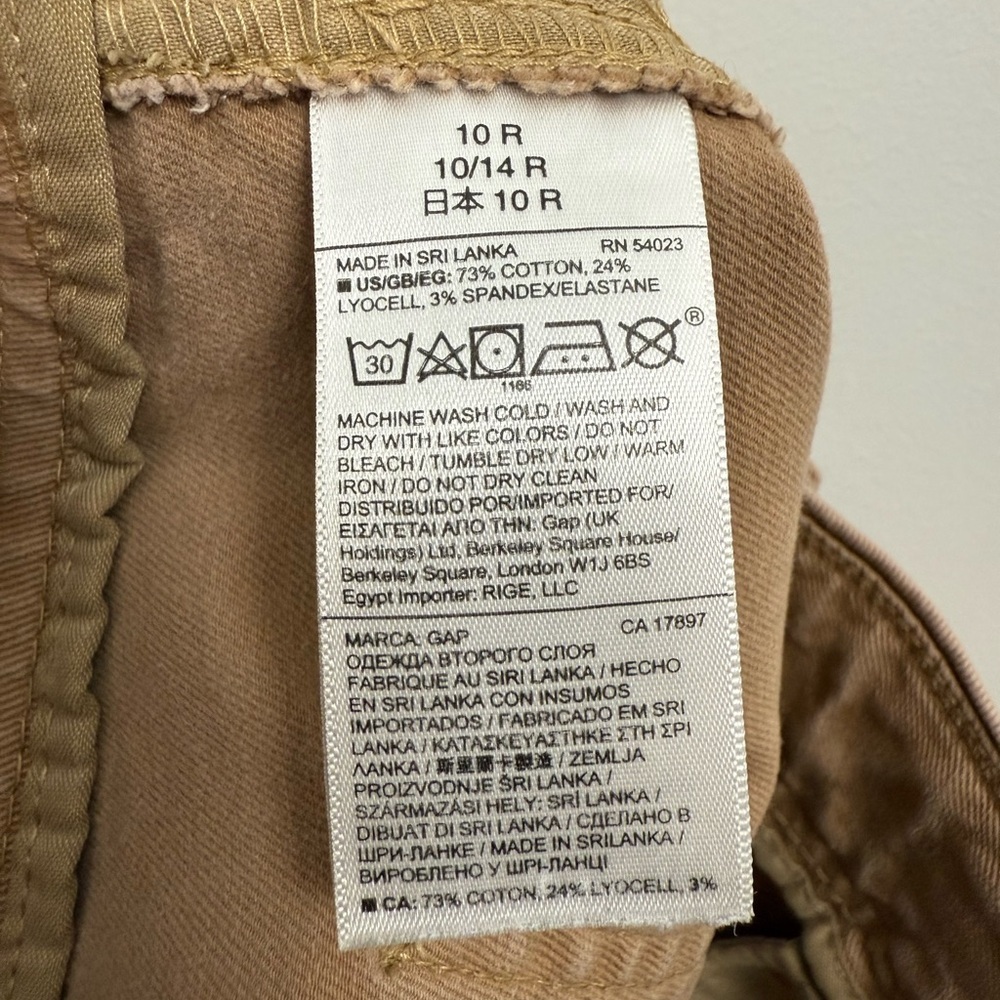 Gap Khaki Baby Boot Flare Pants Size 10R Women’s Casual - Picture 6 of 6